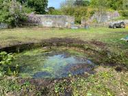 Walled garden, Penllyn Castle near Cowbridge 2020