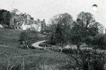 Plas Llanmihangel and the church, nr Cowbridge...