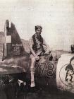 Dennis Tidswell with crashed Italian Fighter...
