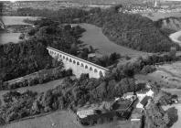 Aerial views of Barry, Porthkerry Viaduct