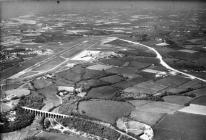 Aerial views of Barry, Cardiff (Wales) Airport 