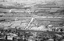 Aerial views of Barry, Trinity Street 