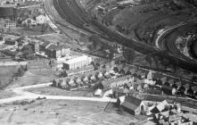 Aerial views of Barry, Theatre Royal and St....