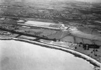 Aerial views of Barry, Sully Moors