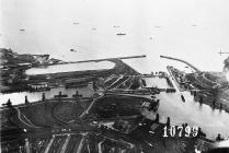 Aerial views of Barry Docks 