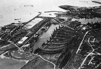 Aerial views of Barry Docks 