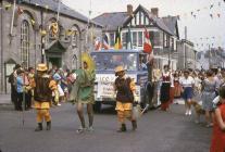 Cowbridge carnival scene 1970