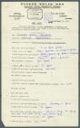 1957 Questionnaire response by Edward David...
