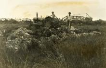 Drainage and ploughing field work, Mansel...