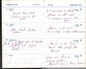 Llannant farm diary wk beginning 7th February 1972