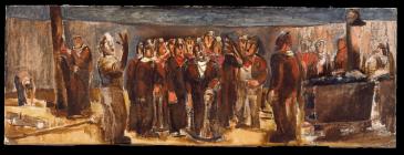 Miners Singing, by Josef Herman, Ystradgynlais,...