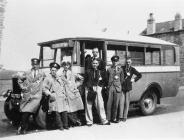 Drivers for R.J.Guppy, posing in front of a...