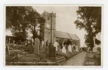 St Illtyds (Newcastle) Church, Bridgend [postcard]