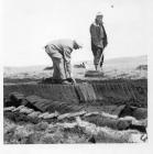 Cutting Peat, Hirnant Farm, Elan Valley