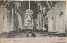 St John Troedyrhiw, interior