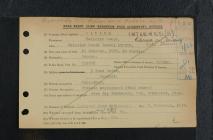 Enemy Aliens and Internees card for Heinrich...