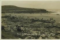 Porthcawl: Rest Bay showing rocks