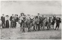 ‘Seaside Donkeys’ on Rhyl Sands. Unattributed...