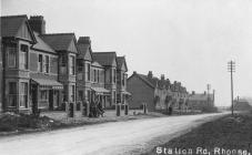 Station Road Rhoose looking down toward the...