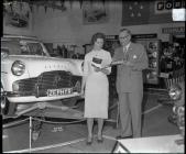 Glass negative: Ford garage, Llangefni