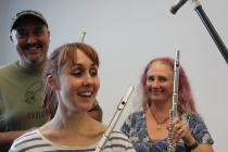 Two Flautists from Wonderbrass