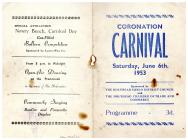 Programme: Coronation Carnival, Holyhead.