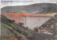 Garreg Ddu dam under construction, Elan Valley