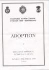 Adoption of 4th Cadet Battalion, Holywell...