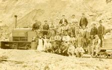 Quarry [Little Orme] group of men and boy...