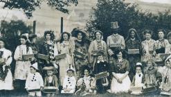 Collectors in fancy dress at carnival 1913...