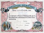 Rescue apparatus training course certificate