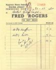 Receipt from Fred Rogers' bakery