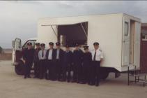 Holywell Fire Brigade with their mobile canteen...