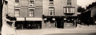 Holywell High Street from King's Head Yard...