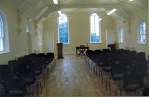 Interior of refurbished chapel Penbryn Chapel,...
