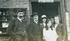 Tom Hayden at shop in New Road 1920.