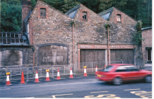 Showing shop and offices, Holywell Textile Mill