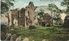 Basingwerk Abbey from south [postcard]