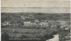 Holywell and Dee Estuary from Pen-y-Ball Hill.