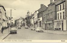 Postcard Holywell High Street 1975.