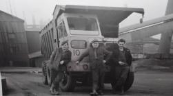 Workmen at East Moors Steel Works , Cardiff.  C...