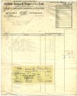 Arthur Jones and Sons invoice 1957