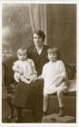 Clara Thomas with Russell and Margery ca 1925