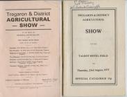 Tregaron Agricultural show catalogue and programme