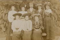 Photo of family (?) associated with Cwm Isaf...