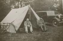 Hughie and somebody from Derbshire camping at...