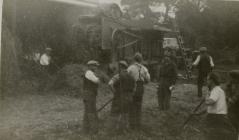 Threshing, at Llandre Isaf, 1946