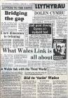 'Dolen Cymru' press cuttings (1985-1998)