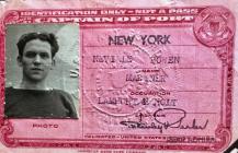 Neville Bowen, identification card New York 1942