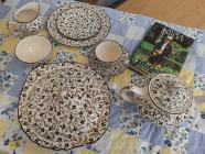 Laura Ashley dinner set and biography